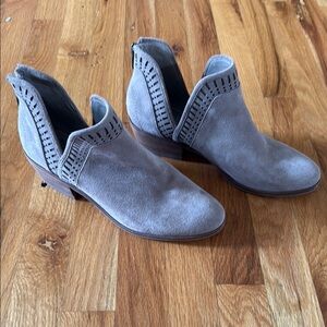 Taupe Suede Ankle Boots